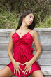 red dress