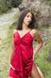 red dress