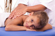 Photo: smiling boy with the physiatrist in therapy smiling boy with the physiatrist in therapy