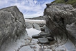 Coast of Atlantic Ocean  in England