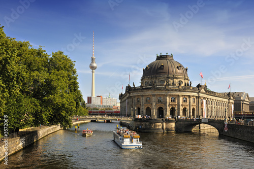 Photo: Bode Museum on Museum Island with TV Tower in background, Berlin Bode Museum on Museum Island with TV Tower in background, Berlin