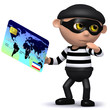 3d Burglar has someones credit card