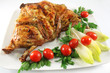 Dish with grilled chicken Dish with grilled chicken