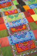 Intricate flower  hmong indigenous tribe handycraft in Bac Ha ma