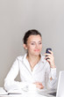 Portrait of a smiling young business woman Portrait of a smiling young business woman