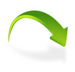 flèche verte 3d