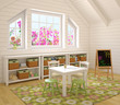 Interior of playroom.
