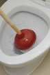 débouchage d'un WC par ventouse