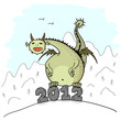 Dragon on a hill. 2012. (colored) Dragon on a hill. 2012. (colored)