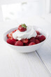 Foto: Erdbeeren mit Sahne Erdbeeren mit Sahne