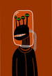 four eyed alien with glass helmet