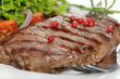 Rumpsteak an Salat