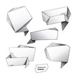 Set of hand drawn speech bubbles. Vector illustration Set of hand drawn speech bubbles. Vector illustration