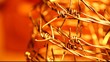 Close up of golden Thorns