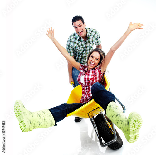 Photo: Happy couple. Happy couple.