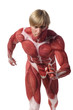 Running muscle man