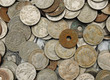background of Thai Various old coins background of Thai Various old coins