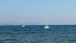 Voiliers au mouillage dans la baie de La Ciotat