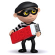 3d Burglar has stolen someones data on a USB drive 3d Burglar has stolen someones data on a USB drive