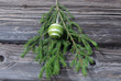 Christmas Tree Twig and Decoration