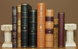 Library with old antique books