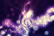 Glowing music background