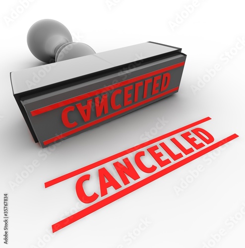 Illustration: cancelled cancelled