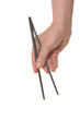 well shaped hand with a chopsticks isolated over white