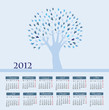 annual calendar for 2012