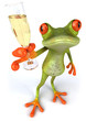 Grenouille et champagne Grenouille et champagne