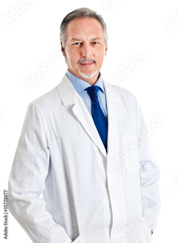 Photo: Doctor portrait isolated on white Doctor portrait isolated on white