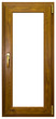 Photo: Laminated tall window with gold handle Laminated tall window with gold handle
