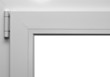 Photo: Window frame corner with hinge Window frame corner with hinge