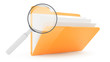 Folder with lens