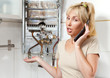 housewife calls in a workshop on repair of gas water heaters.. housewife calls in a workshop on repair of gas water heaters..