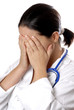 femme médecin fatigue