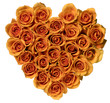 A heart of roses for Valentine's Day with love