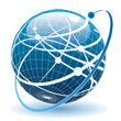 blue sphere globe