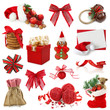 Christmas collection isolated on white background Christmas collection isolated on white background