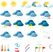 symboles météo avec dégradés