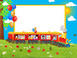 Children frame, train