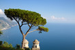 Amalfi coast as seen from Ravello
