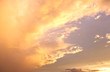 Cloud during the golden sunset