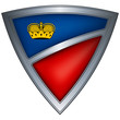 Steel shield with flag Liechtenstein Steel shield with flag Liechtenstein