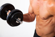 Foto: Sportler beim Hanteltraining Sportler beim Hanteltraining