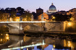 Photo: Saint Peter's Basilica Rome Italy on Tiber bank in evening Saint Peter's Basilica Rome Italy on Tiber bank in evening