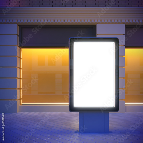 Illustration: Citylight in the downtown Citylight in the downtown
