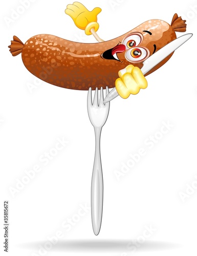 A Cartoon Sausage