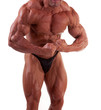 bodybuilder posing -most muscular pose