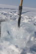 Frozen lake